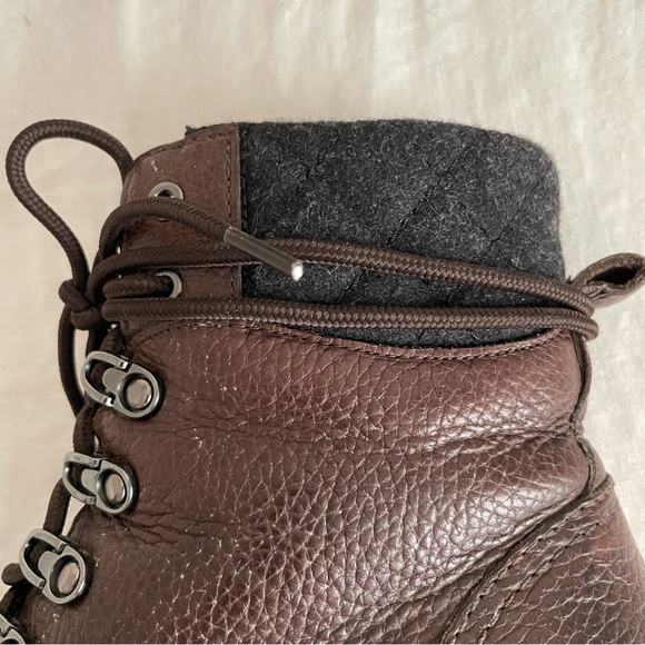 Frye Brown Leather Winter Combat Boot - Picture 7 of 11